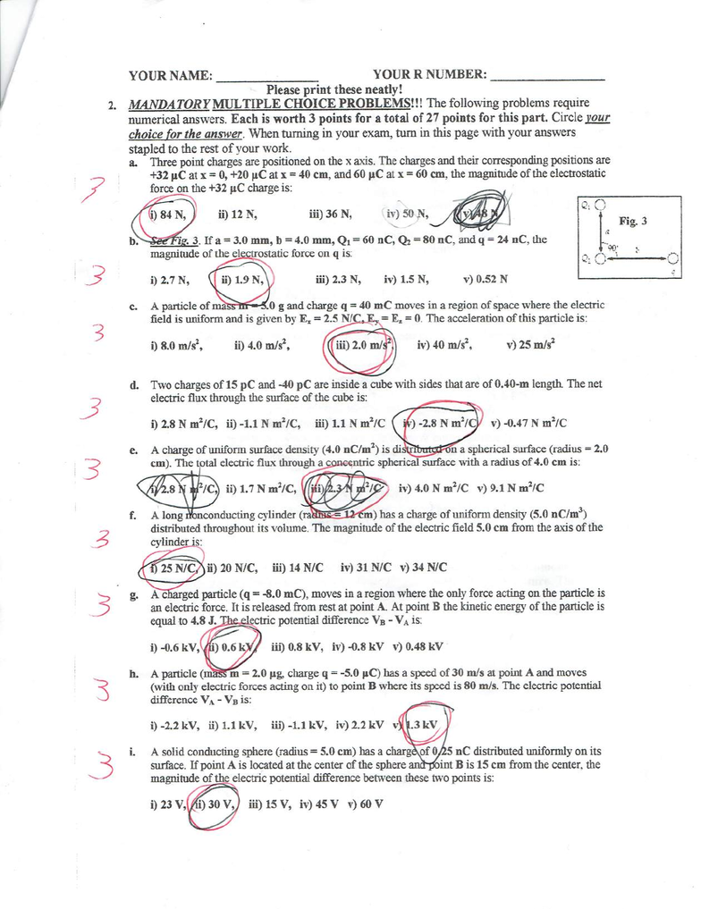 PHYS 2401 Final PHYS 2401 TTU 2014 Final Exam & Solutions OneClass