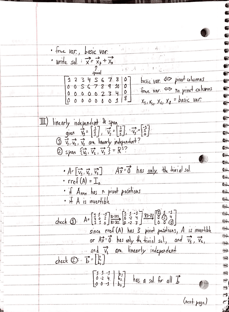 MATH 235 Lecture 12: Review for Midterm - OneClass