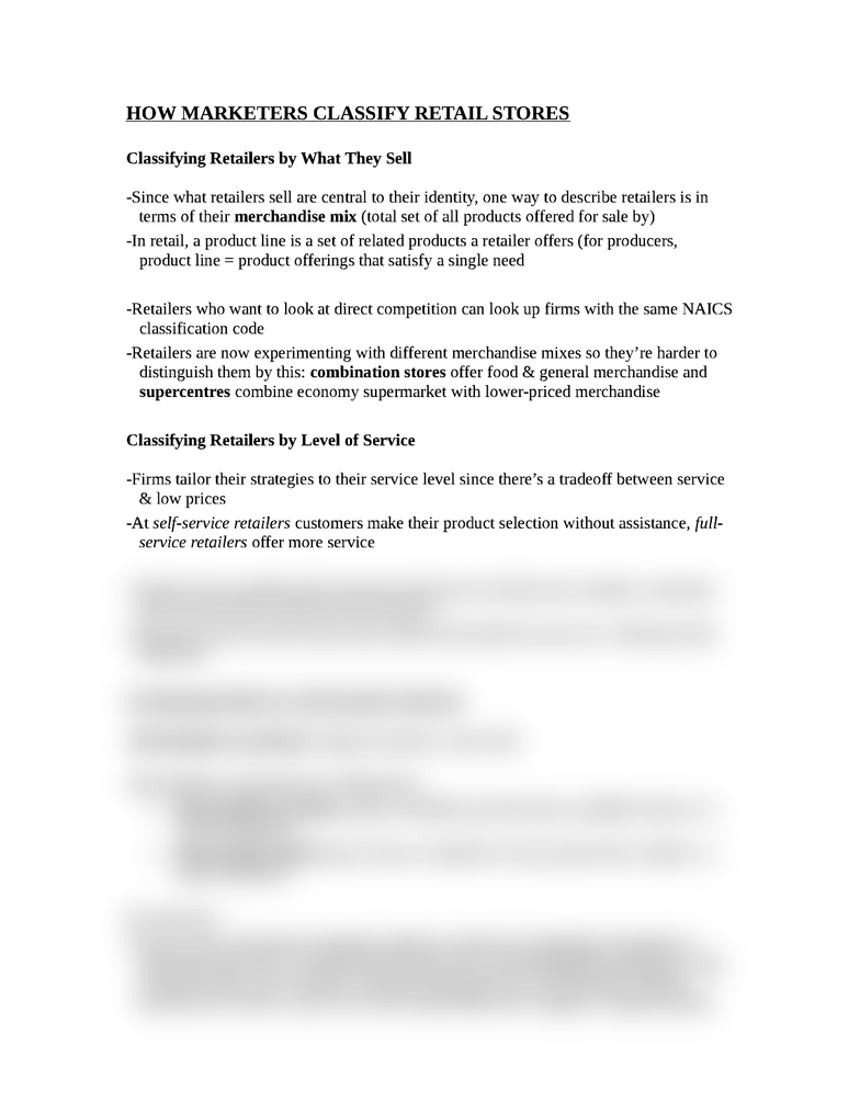 MKTG 4320 Lecture Notes Fall 2013, Walmart, North American Industry