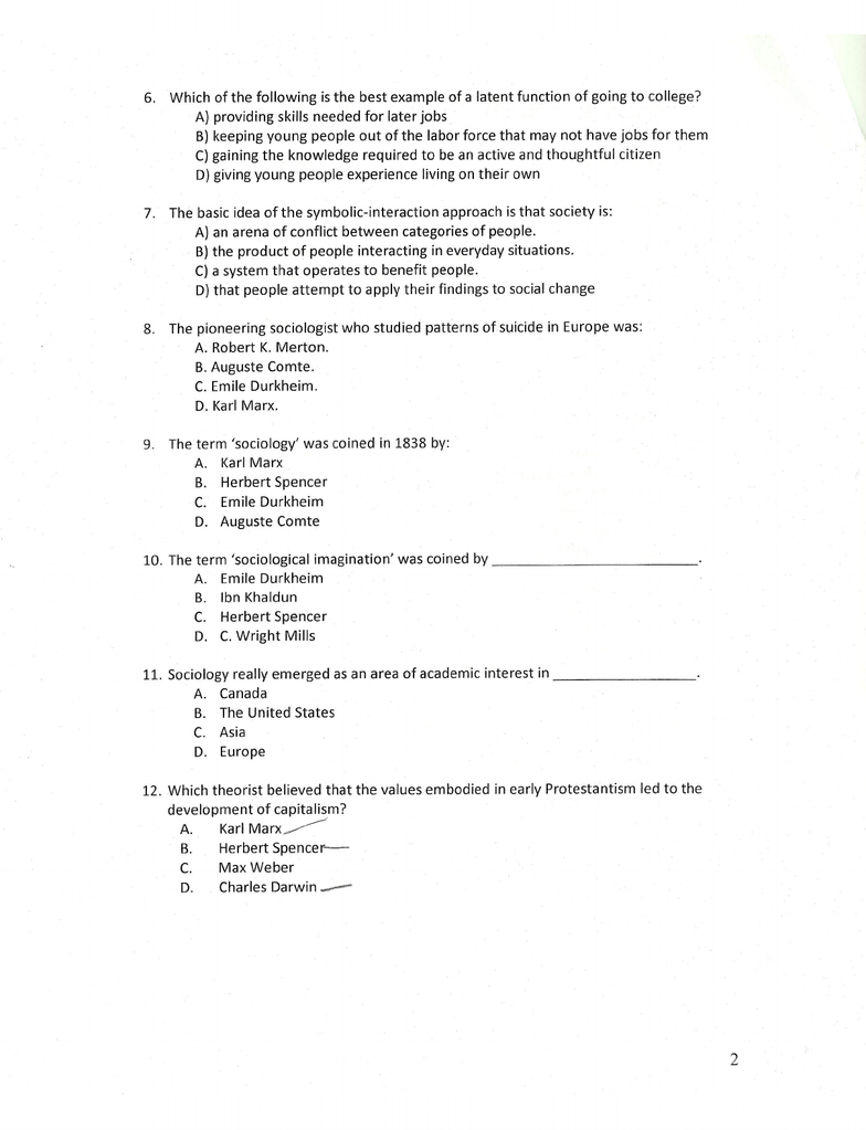 Microeconomics exam 1 multiple choice picture