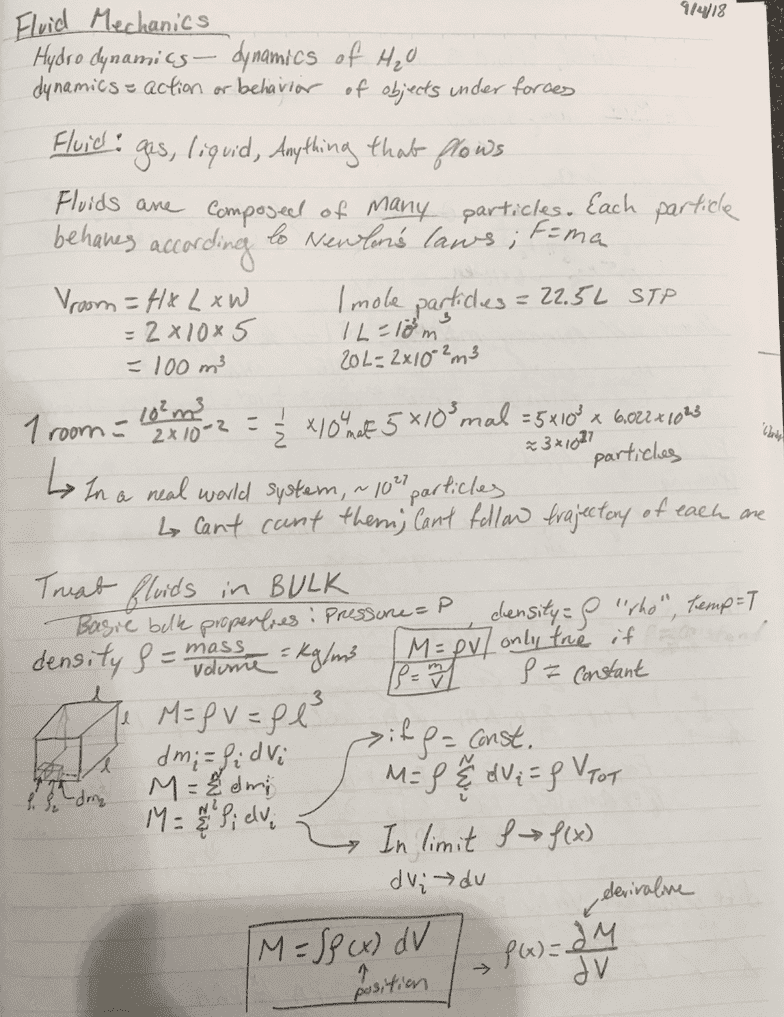Ph-uy 2023 lecture 1: intro to fluid mechanics PH-UY 2023 Lecture 1: Intro to Fluid Mechanics - OneClass
