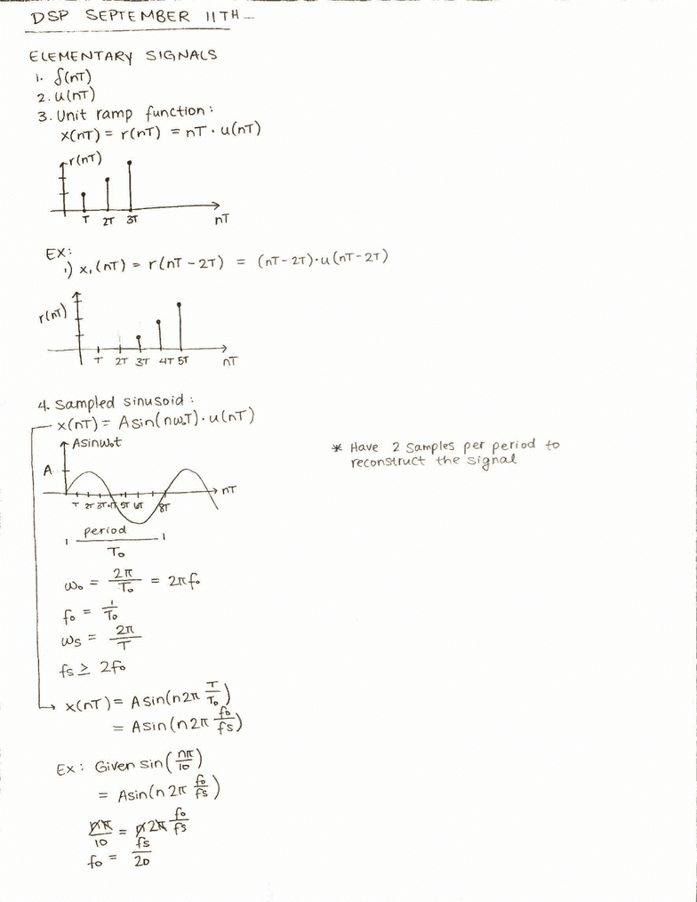 EEL 4750 Lecture 5 Digital Signal Processing Difference Equations