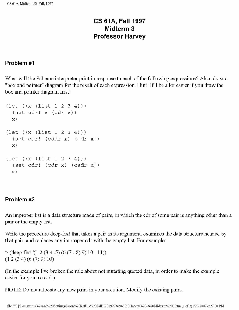 Cs61a Hw 8 Solutions