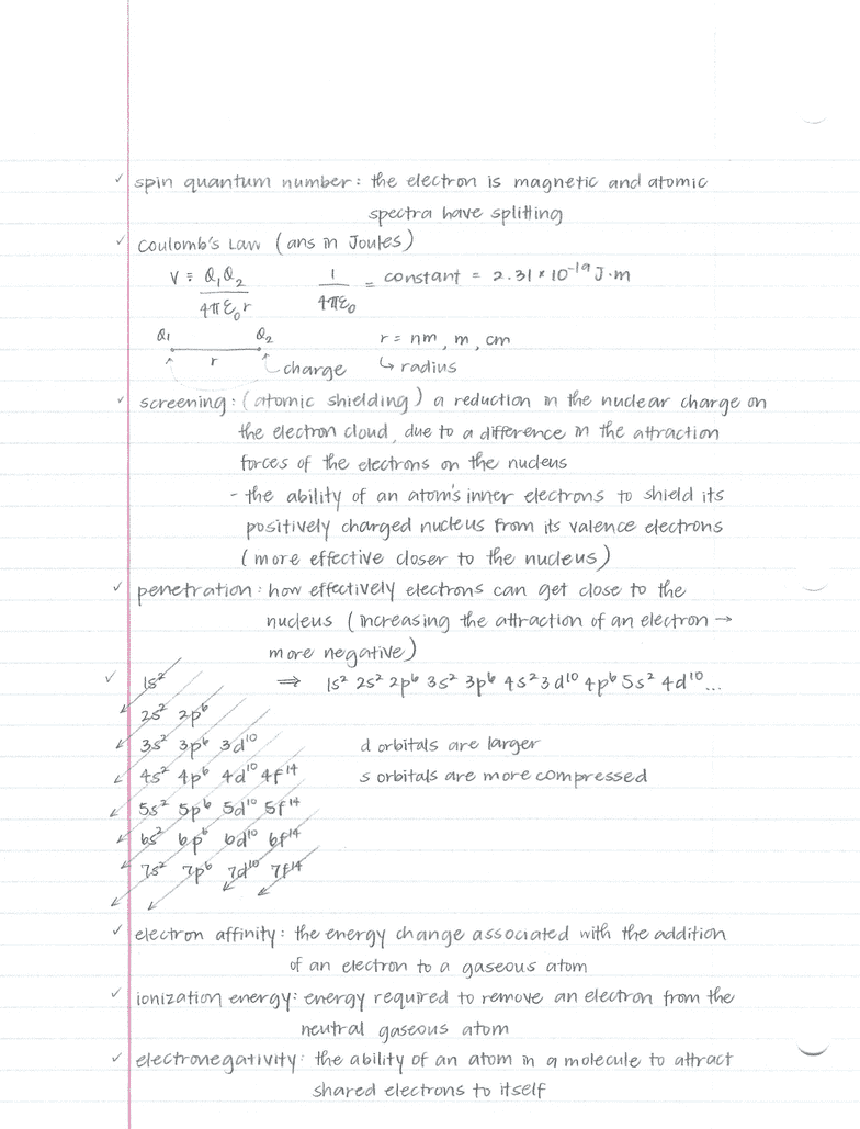 CHEM 1B Final Final Study Guide OneClass